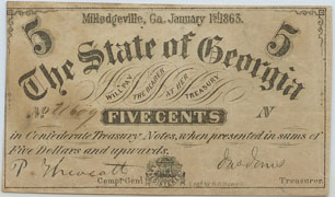 Georgia 5 cents